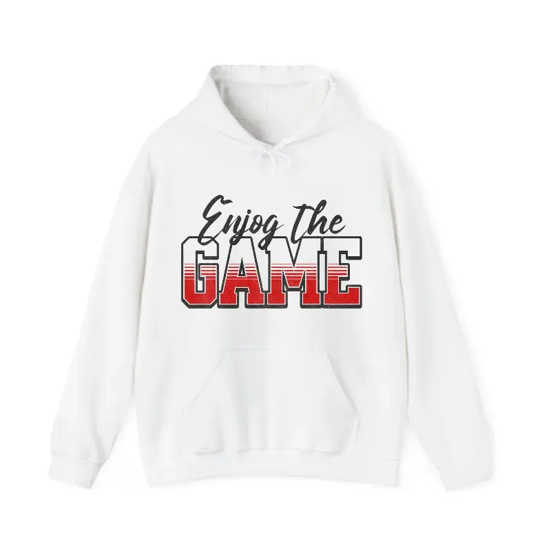 “Enjoy The Game” Unisex Motivational Hoodie _ Effort Over Outcome  (S).webp