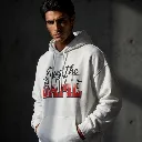 Three-Quarter View - Motivational Hoodie.webp