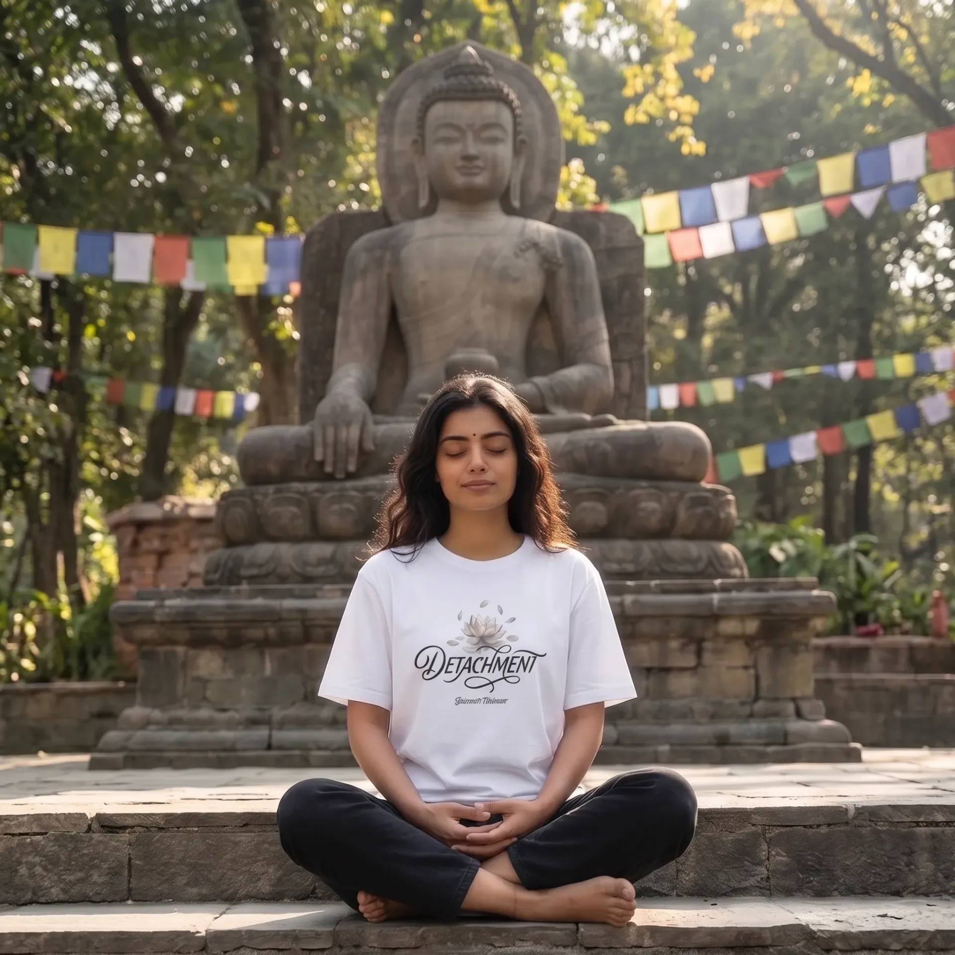Detachment T-Shirt | Buddha Zen Meditation Tee | Spiritual Clothing | Yoga Lifestyle Apparel