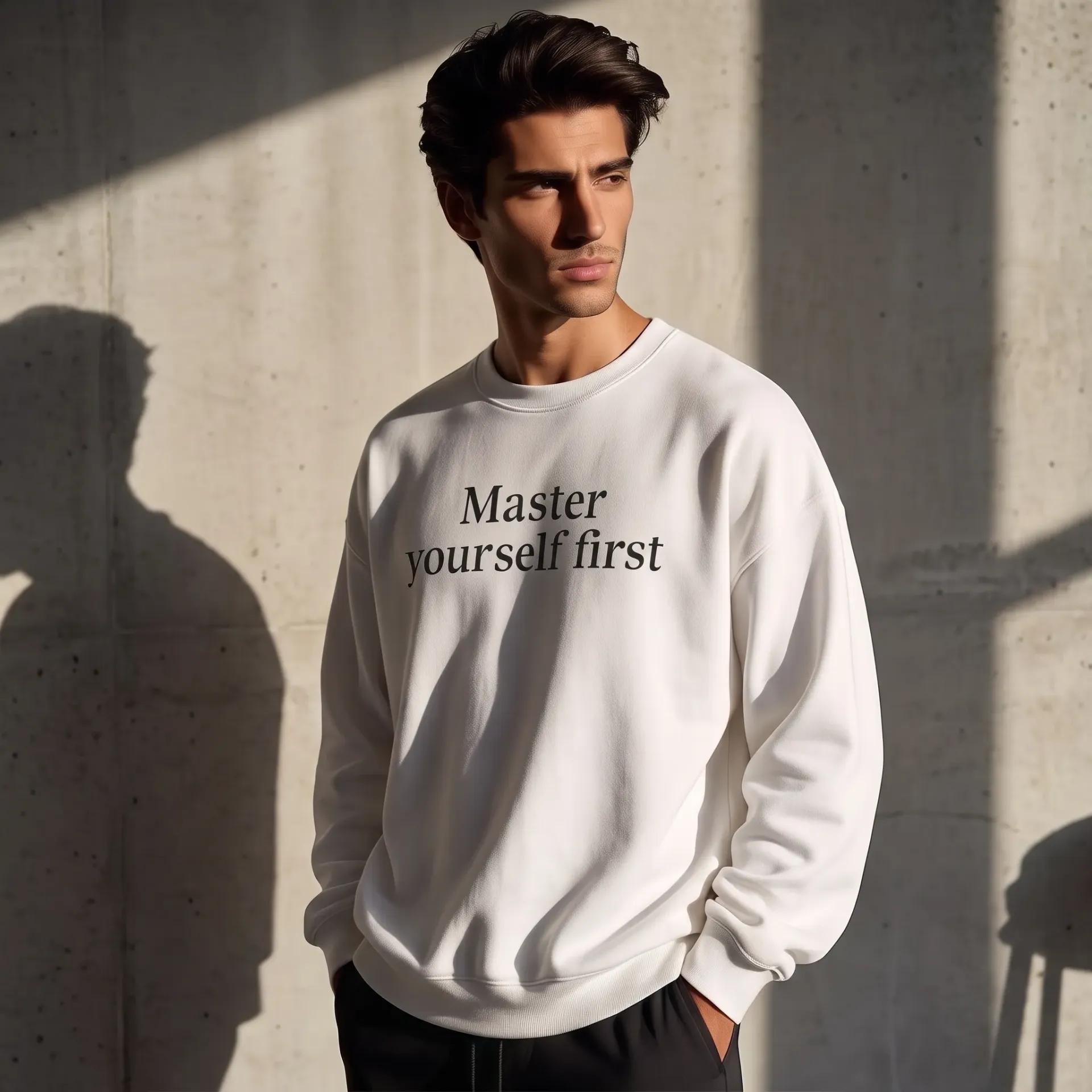 Samurai Sweatshirt for Discipline & Self Growth People | Spiritual Warrior Sweatshirt | Philosophy Clothing