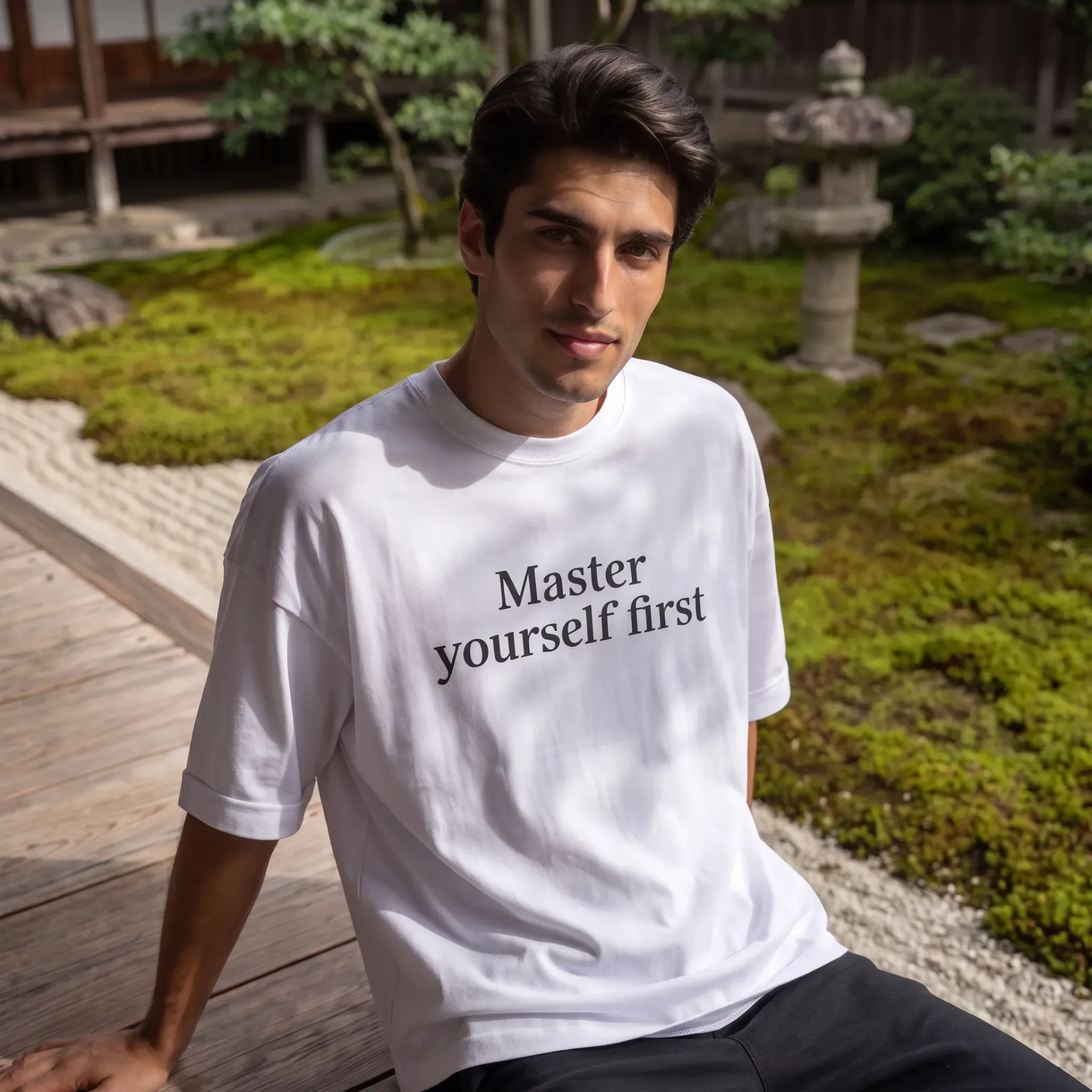 Inner Warrior T-Shirt | Samurai Wolf Shirt | Self Growth and Discipline Clothing for Spiritual People