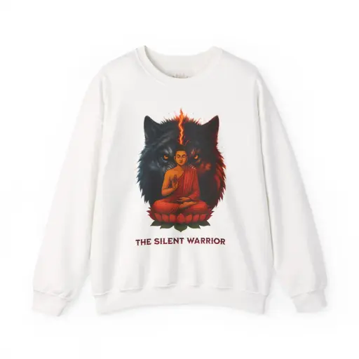 The Silent Warrior Crewneck Sweatshirt - Unisex Heavy Blend™