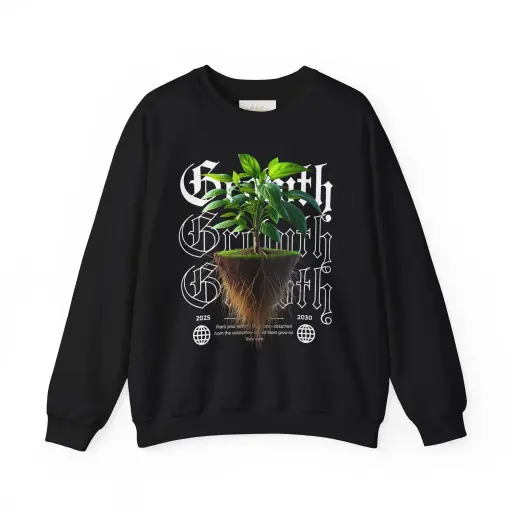Growth Message Unisex Crewneck Sweatshirt | Eco-Friendly Design